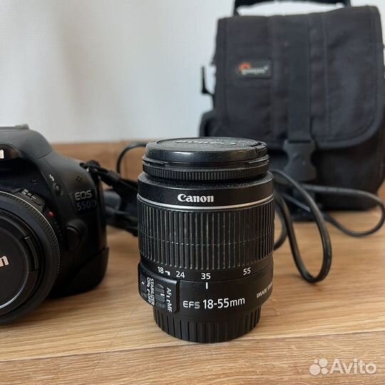 Фотоаппарат Canon 550d +2 объектива +оборудование