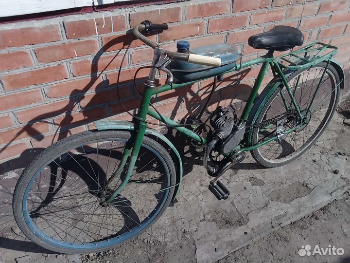 Веломоторчик д4 после то на полном ходу