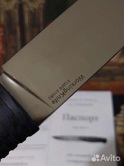 Нож WorkingKnife WK7Х12мф 3.7мм Эластрон полировка