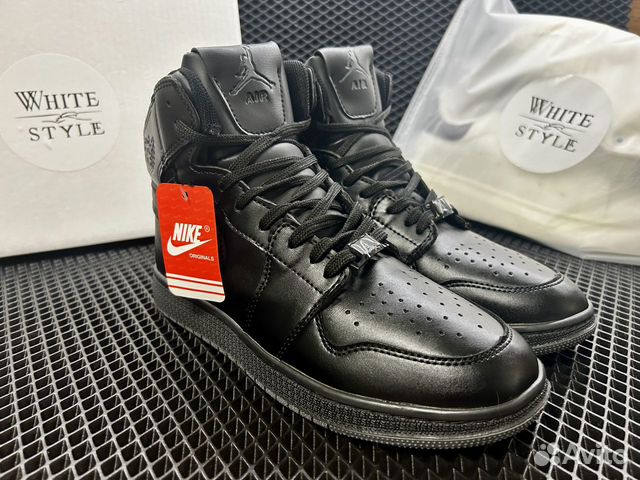 Кроссовки Nike Air Jordan 1 Mid (Black)