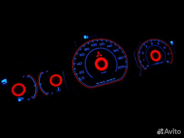 Шкалы приборов Mitsubishi Galant 8 (99-01) USA