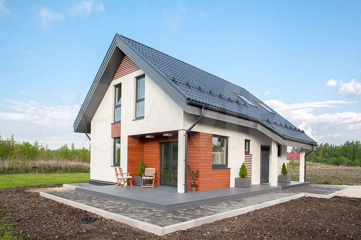 Дом 126 м² на участке 8 сот.