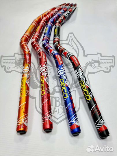 Руль алюминиевый мото (переменного сеч. 22/28мм)