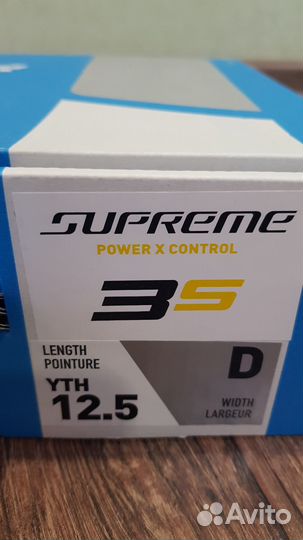Коньки детские bauer supreme YTH, размер 12,5