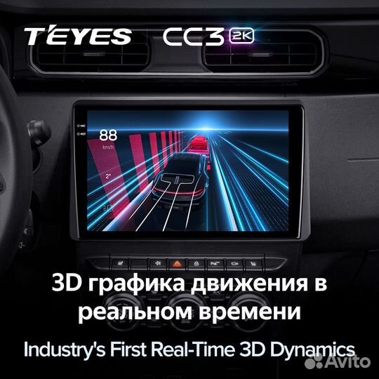 Магнитола Teyes CC3 2K 3/32 Renault Duster/Arkana