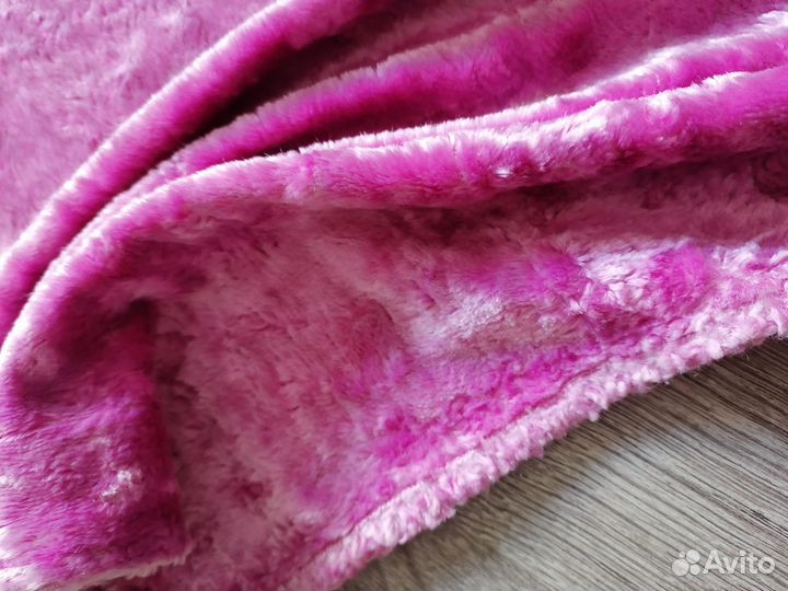 Плюш занавеска розовый СССР