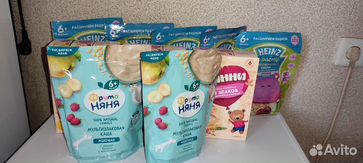 Каши детские молочные Heinz, фрутоняня, Винни