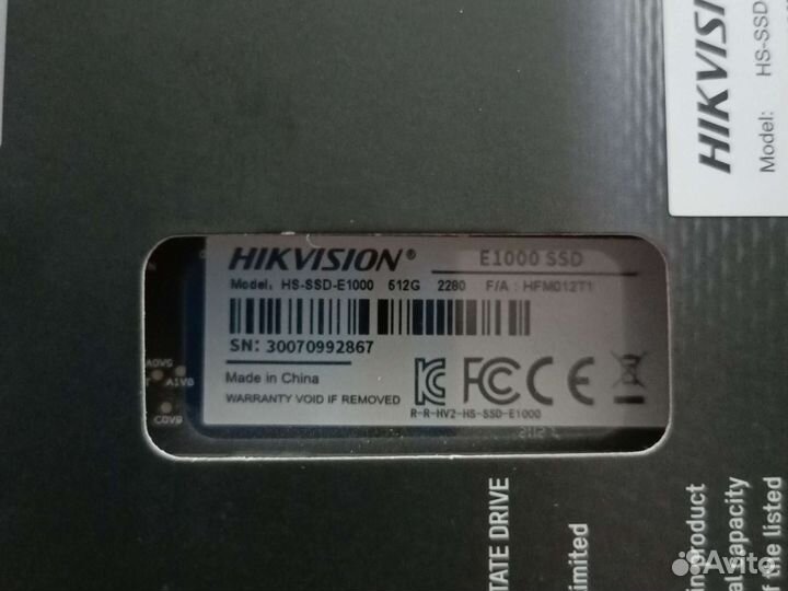 Ssd m2 512gb nikvision