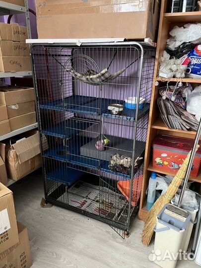 Клетка для грызунов большая, для хорьков