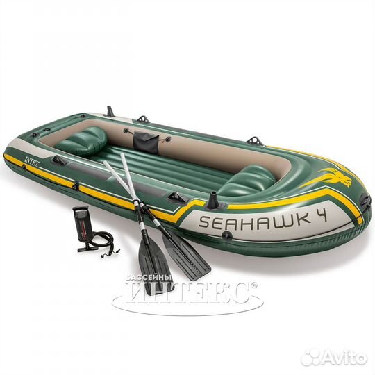 Лодка надувная Intex Seahawk 4