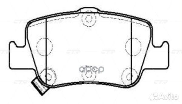 Колодки тормозные задние дисковые к-кт 'GK1189 CTR