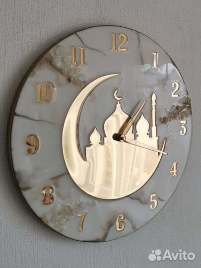 Часы настенные с мечетью. Мусульманские