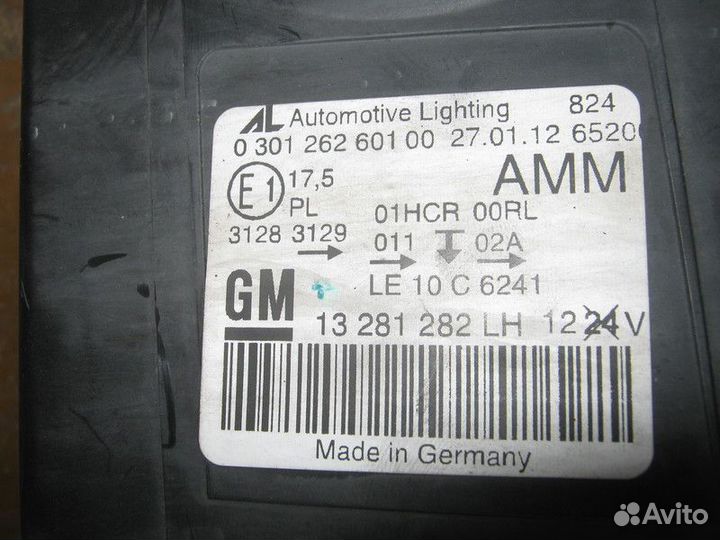 Фара левая Opel Astra J GTC