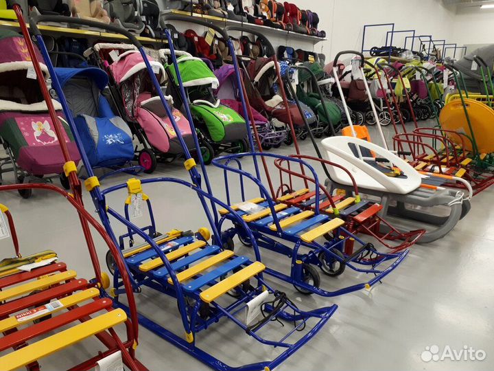 Снегокат Мустанг высокий, велоруль