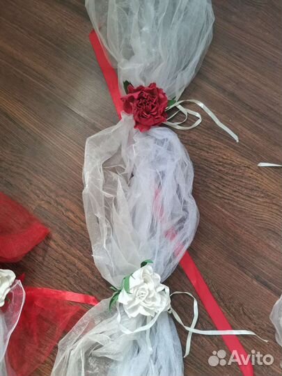 Украшение для машины на свадьбу