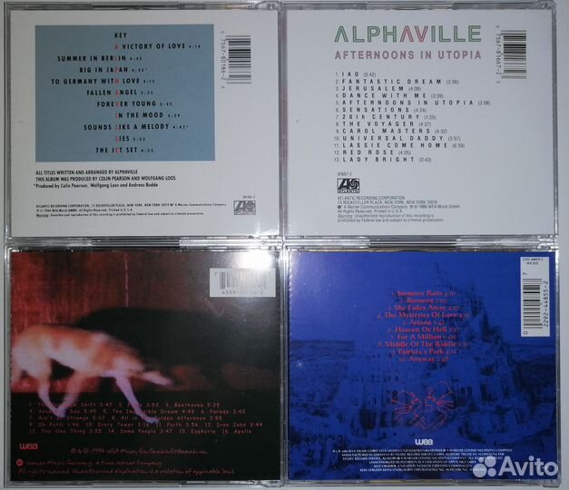 Группа Alphaville, сд диски, CD