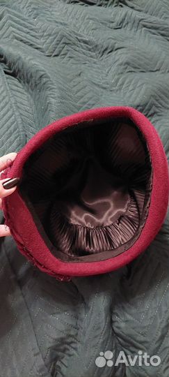 Шляпа фетровая женская красная