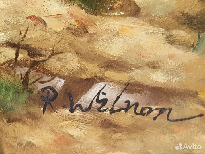 Винтажная Картина Маслом Охота Wilnon