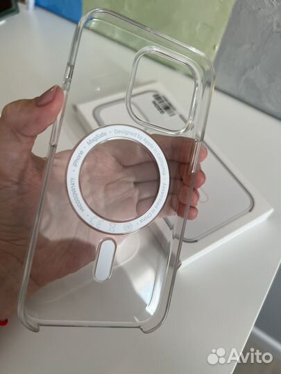 Прозрачный чехол MagSafe на iPhone 13 pro оригинал