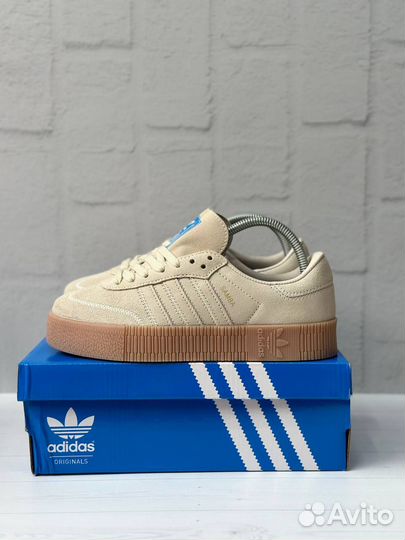 Кроссовки Adidas Samba Rose Platform Beige