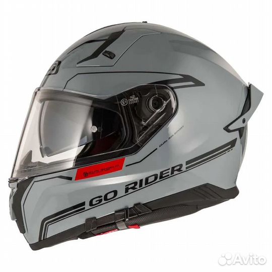 NZI Go Rider Stream Solid full face helmet Nouveau