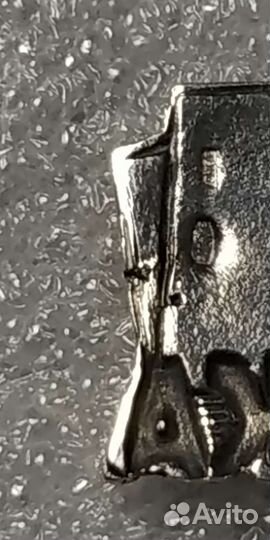 Знак дсо цска серебро, клеймо, гайка серебряная