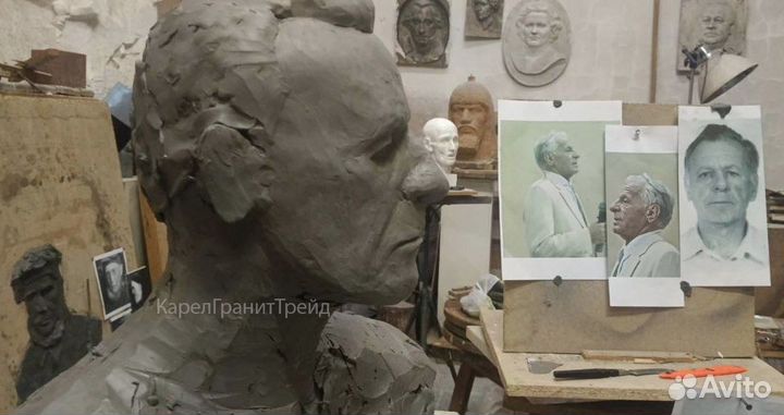 Бюсты из мрамора/ гранита любой сложности на заказ