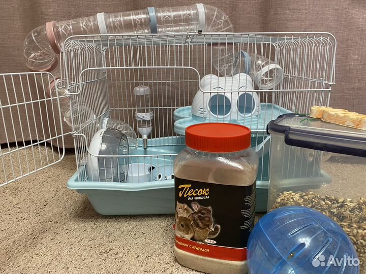 Клетка для хомяка с трубами