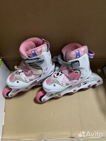 Ролики детские для девочки, размер 27-30