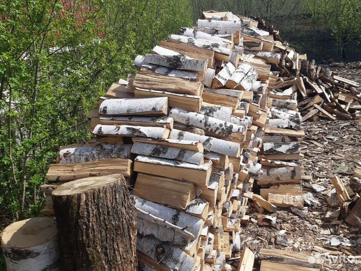 Дрова.Дуб.Берёза. Колотые, Пеньки.микс дров.В.Сара