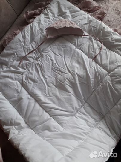 Конверт на выписку для девочки демисезонный