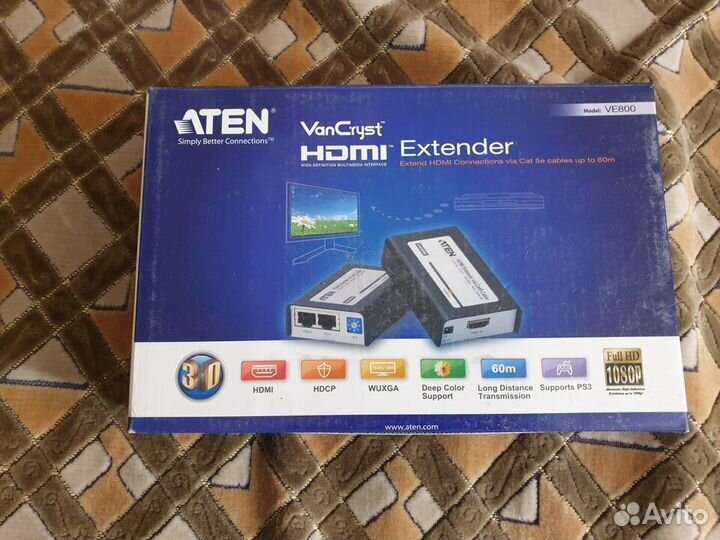 Aten Видеоудлиннитель hdmi (новый)