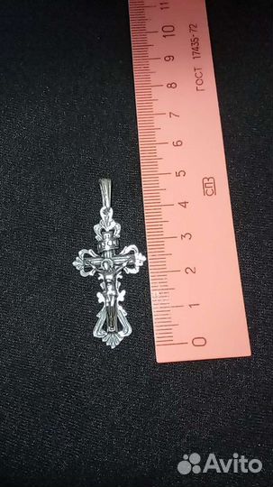 Серебряный крест,925 проба