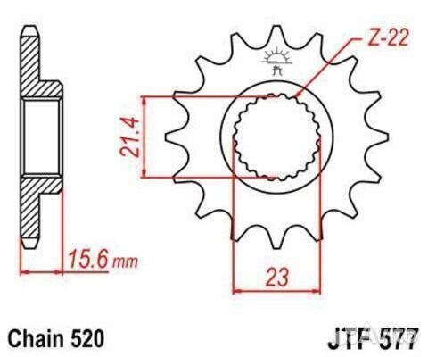 Звезда ведущая JTF577 16