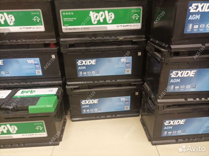 Аккумулятор AGM 105Ач Ауди Q7, Туарег Порш Каен