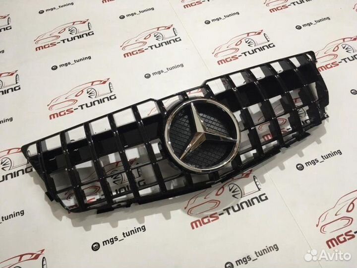 Решетка Mercedes GLK 08-12 GT Black(Chrome Звезда)