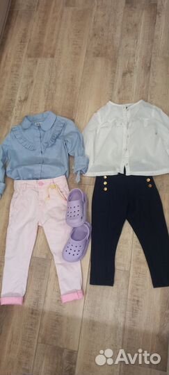 Джинсы блузка на девочку 92 98