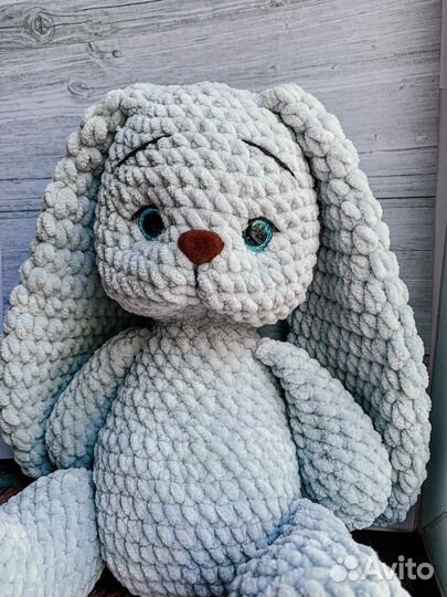 Плюшевый зайчик игрушка ручной работы