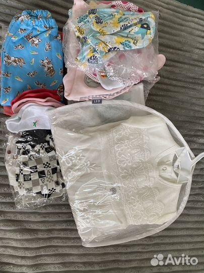 Вещи пакетом для девочки до 6 месяцев