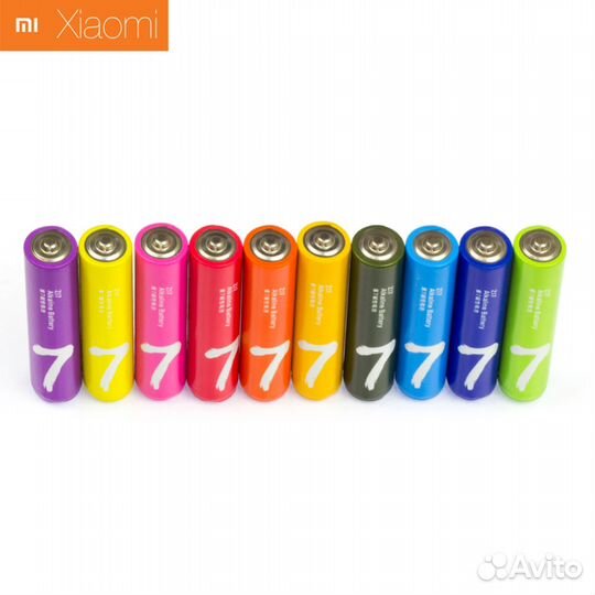 Набор батареек AAA Xiaomi Zi7 Rainbow 10шт
