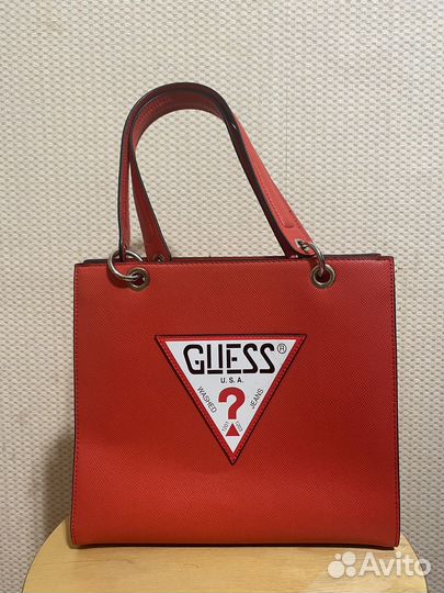 Сумка guess красная