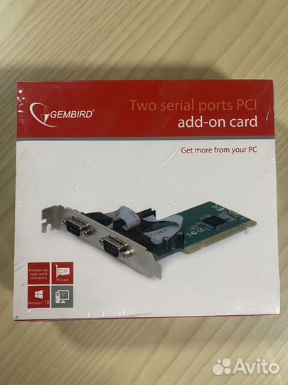 Контроллер COM Gembird SPC-1 в PCI порты 2 внешних