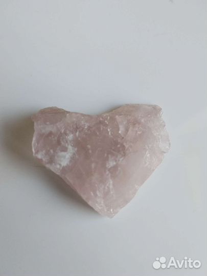 Сердечко из розового кварца