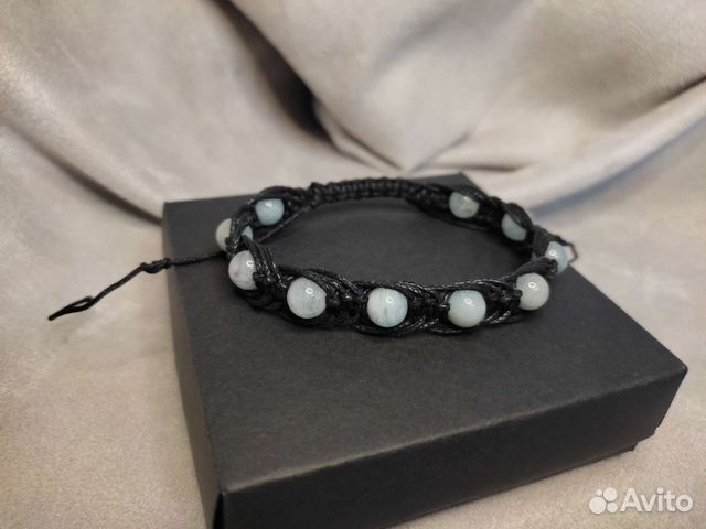 Браслет Шамбала аквамарин