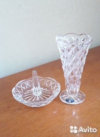 Рюмка и пепельница Богемия хрусталь