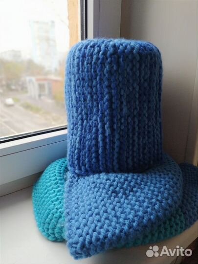 Комплект шапка и шарф женские