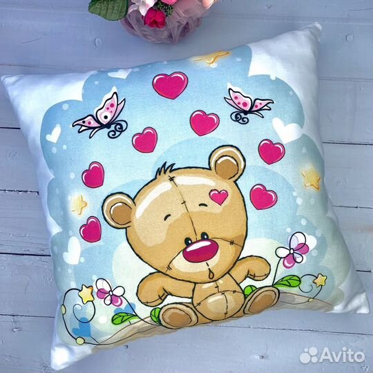 Подушка декоративная, подарок на 8 Марта, 14 февра