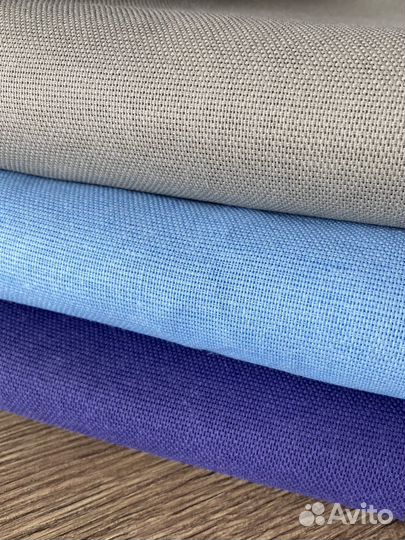 Ткань на отрез Рогожка однотонная двухсторонняя