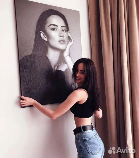 Портрет на холсте по фото Севастополь