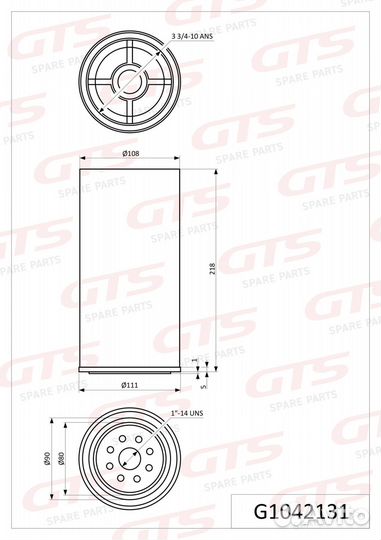Фильтр топливный A0004770303